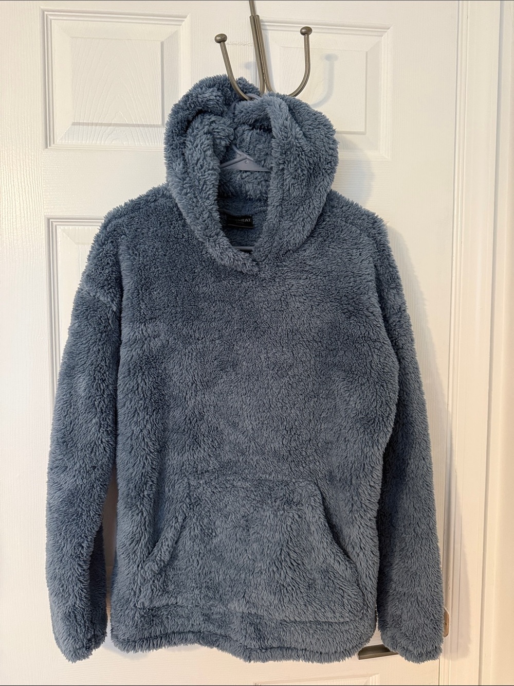 32 Degrees Plush Sherpa Hoodie - Light Blue